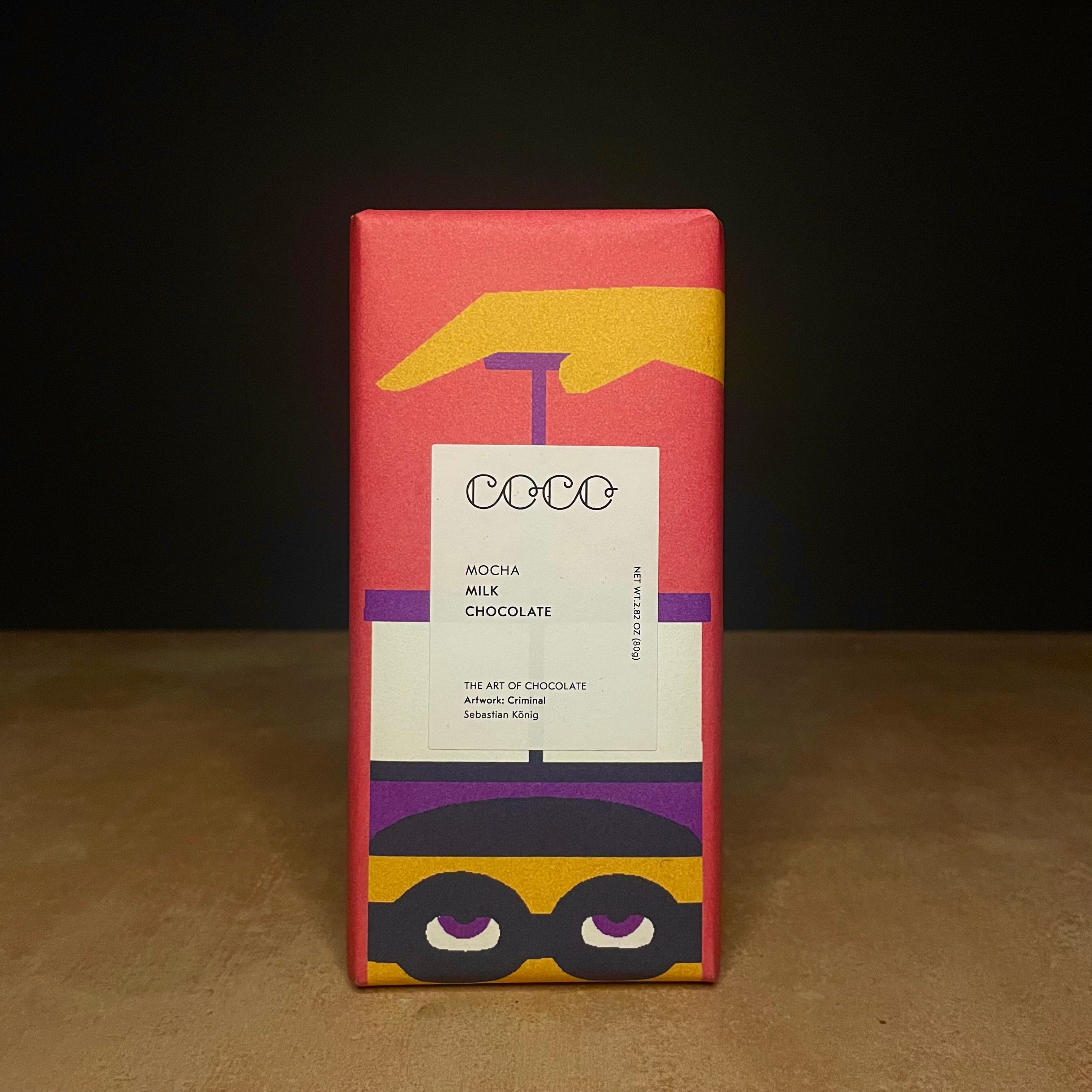 COCO Mocha milk chocolate bar 80g Olives&Oils(O&O)